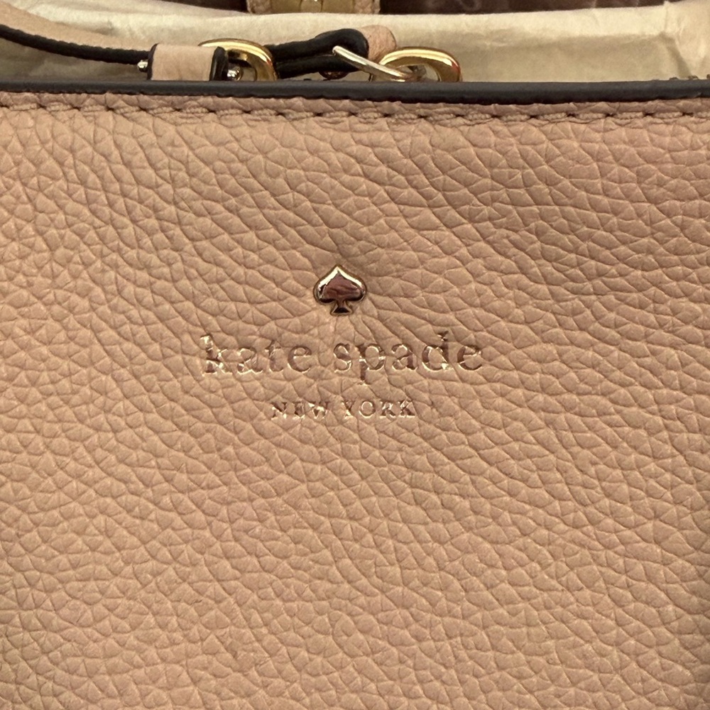 kate spade New York Pebbled Leather Satchel in WarmBeige - Picture 8 of 8